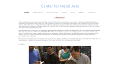Desktop Screenshot of centerformetalarts.com